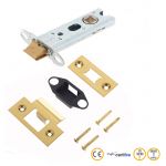 Polished Brass Reversible Tubular Latch 76mm - 3" (JL-HDT76 / JL-ACTPB) 